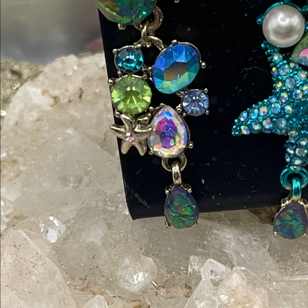 3.15.26-61 Starfish Ocean-Inspired Iridescence Post Earrings - Picture 7 of 7